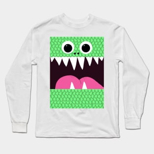 Monster Face Long Sleeve T-Shirt